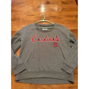 Woman’s MLB St. Louis Cardinals touched by Alyssa Milano glittery sweatshirt siz
